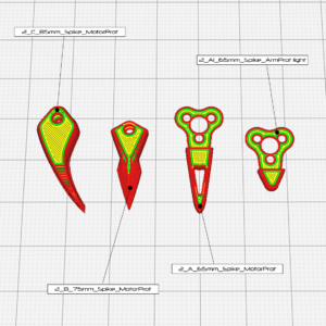 Shuriken Toothpick Spikes_TPU Protection STL