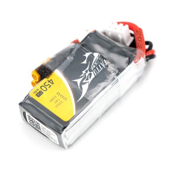 Tattu Lipo - Batteria LiPo - 2S-450mAh - 75C - XT30 - immagine 2