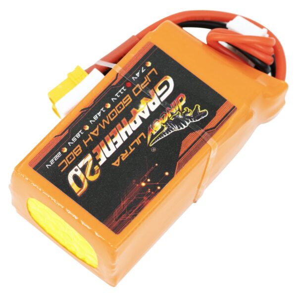 Dinogy Ultra Graphene - Batteria LiPo - 3S-600mAh - 80/160C - immagine 2