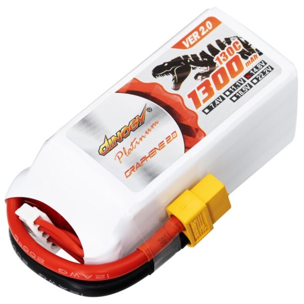 Dinogy Platinum Graphene - Batteria LiPo - 4S-1300mAh - 130/260C