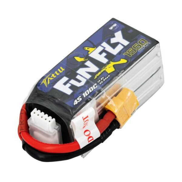 Tattu FunFly Lipo Batter - Batteria LiPo - 4S-1550mAh - 100C