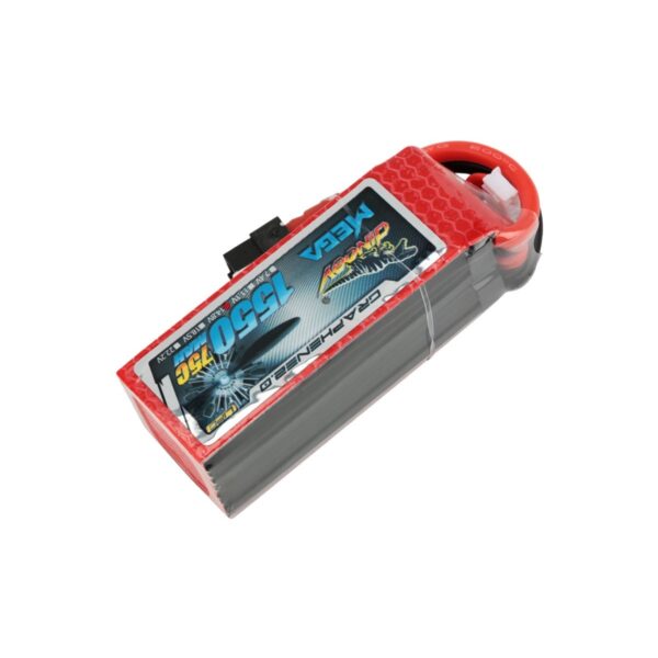 Dinogy Mega Graphene - Batteria LiPo - 4S-1550mAh - 75/150C - immagine 2