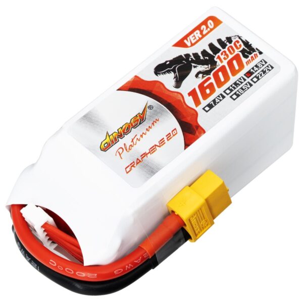 Dinogy Platinum Graphene - Batteria LiPo - 4S-1600mAh - 130/260C