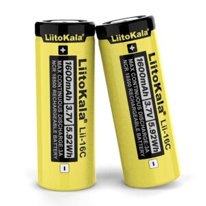 Li-Ion-Ricaricabile LiitoKala – 18500-3.7V-1600mAh – Lii-16C – 3A